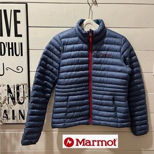 MARMOT blue puffer size  S